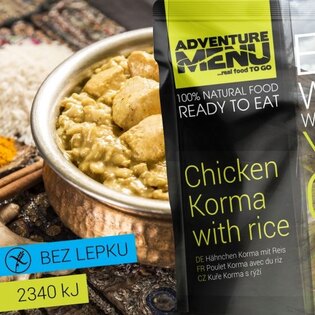 Adventure Menu® - Kuře Korma s rýží 400 g