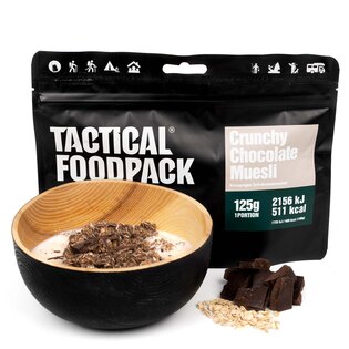 Dehydrované jídlo křupavé čokoládové müsli Tactical Foodpack®