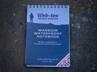 Voděodolný zápisník Warrior Web-Tex