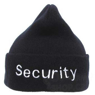 Zimní čepice MFH® “SECURITY“ akrylová - černá